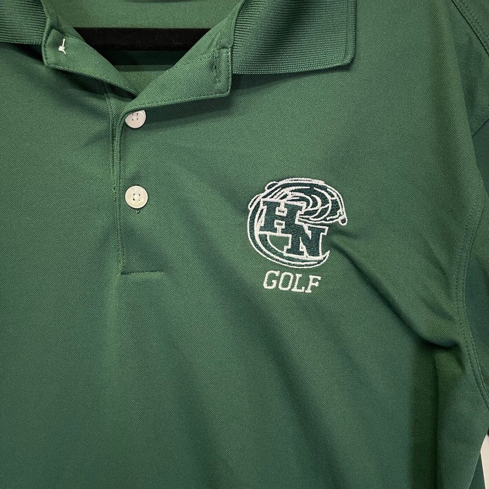 NIKEGOLF Polo Shirt Men Small Green Wicking Golf Athleisure Blokecore Sportswear - Picture 2 of 7
